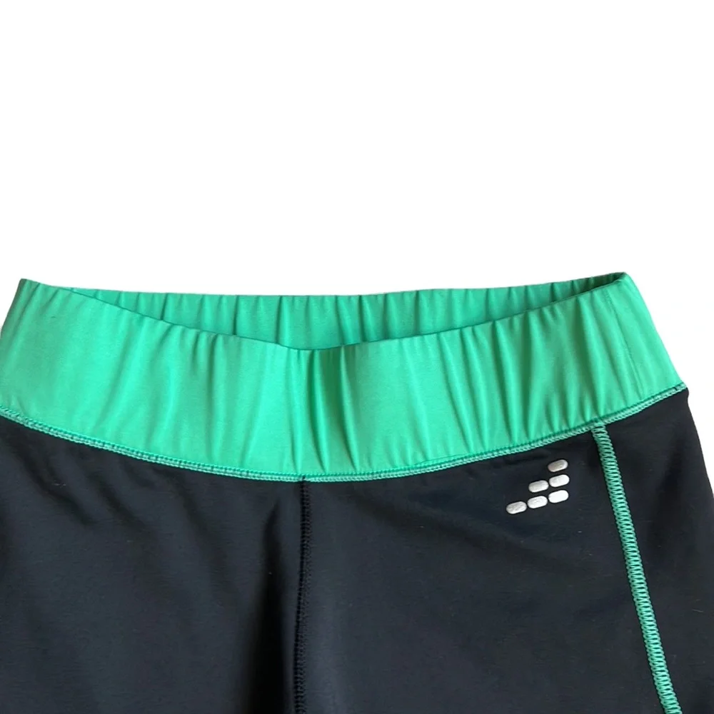 BCG Dark Gray and Green Compression Active Shorts Inseam 5